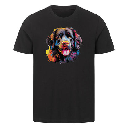 Premium T-Shirt "Neufundländer Paint" Schwarz – hunde-shirt.de