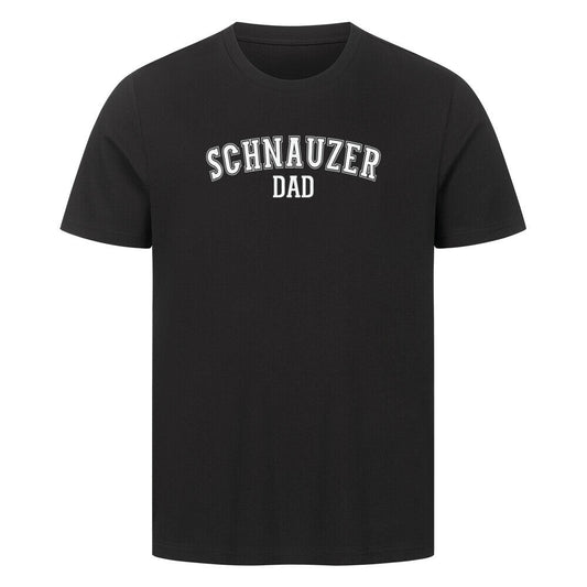 Premium T-Shirt "Schnauzer - DAD" Schwarz – hunde-shirt.de