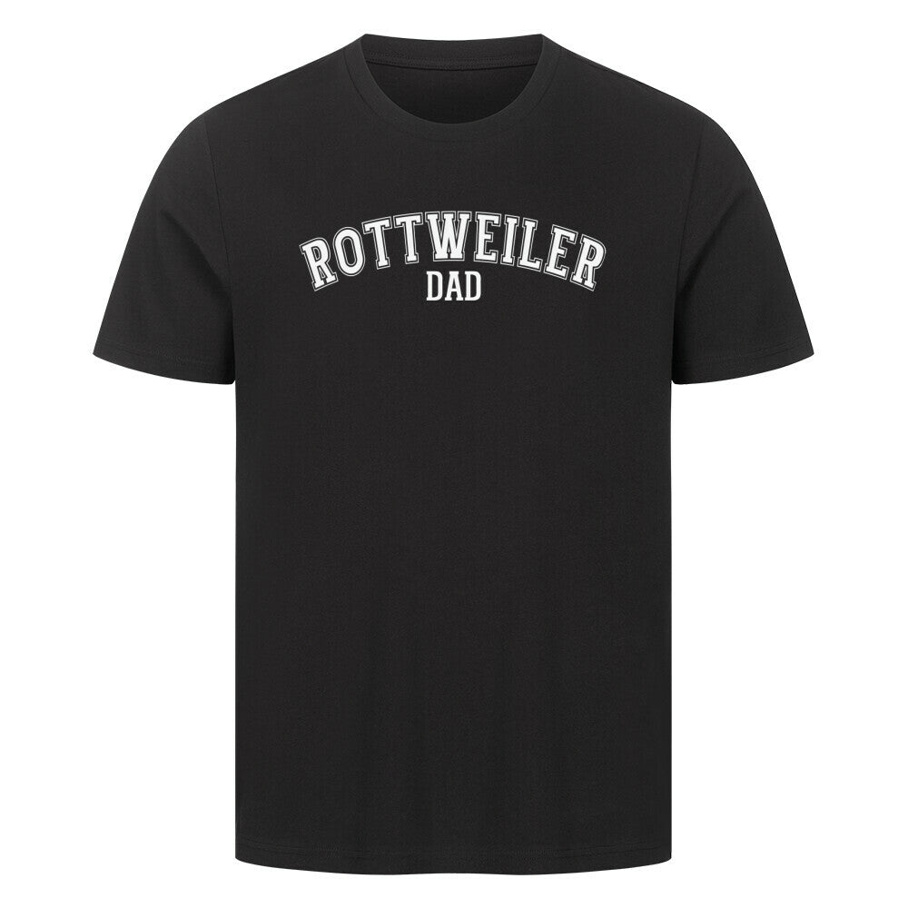 Premium T-Shirt "Rottweiler - DAD" Schwarz – hunde-shirt.de