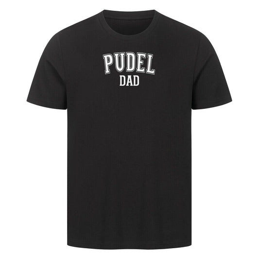 Premium T-Shirt "Pudel - DAD" Schwarz – hunde-shirt.de