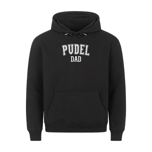 Premium Hoodie "Pudel - DAD" Schwarz – hunde-shirt.de