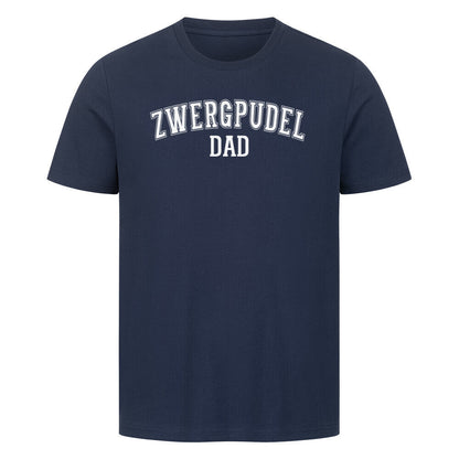 Premium T-Shirt "Zwergpudel - DAD" French Navy – hunde-shirt.de