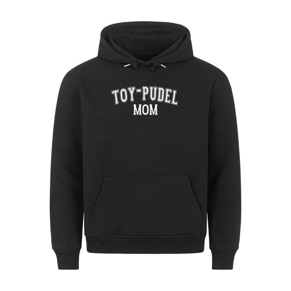 Premium Hoodie "Toy-Pudel - MOM" Schwarz – hunde-shirt.de