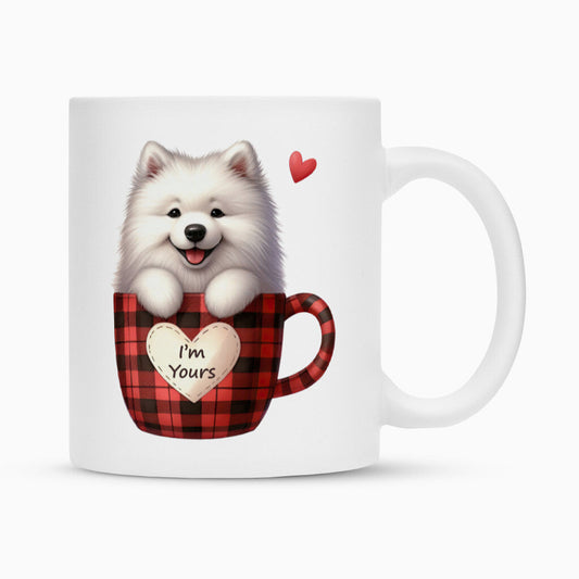 Tasse "Samoyed - I'm Yours" Weiß – hunde-shirt.de