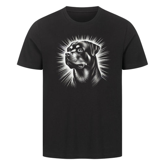 Premium T-Shirt "Rottweiler - Shine" Schwarz – hunde-shirt.de