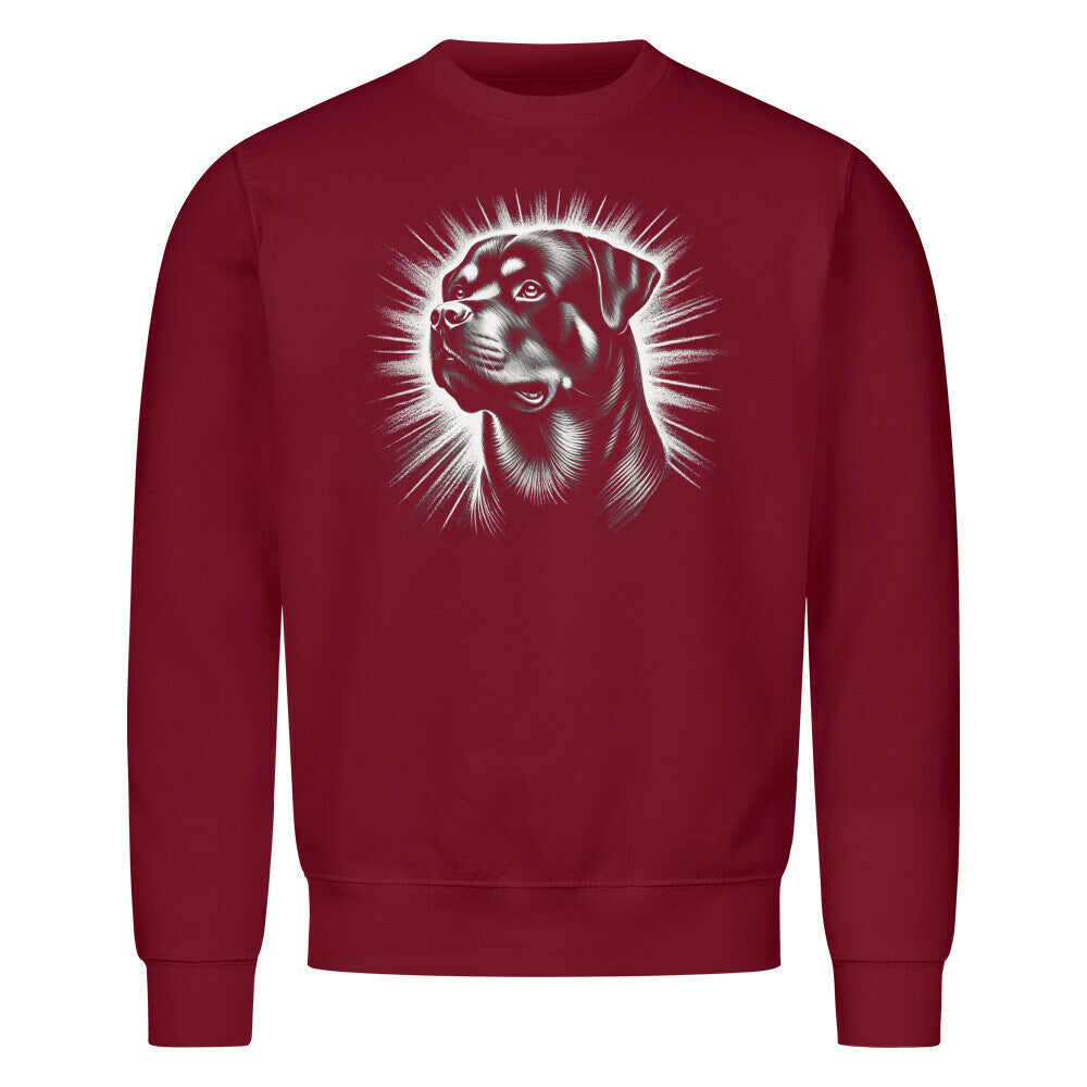 Premium Sweatshirt "Rottweiler - Shine" Burgunder – hunde-shirt.de