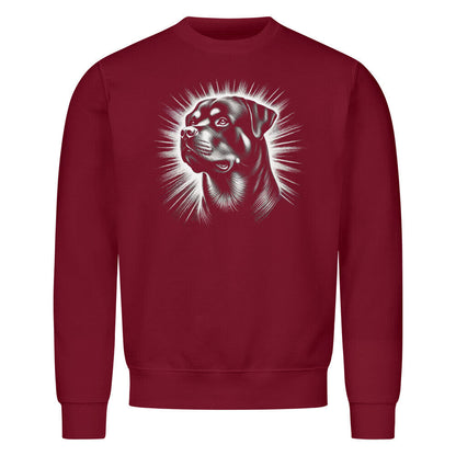 Premium Sweatshirt "Rottweiler - Shine" Burgunder – hunde-shirt.de