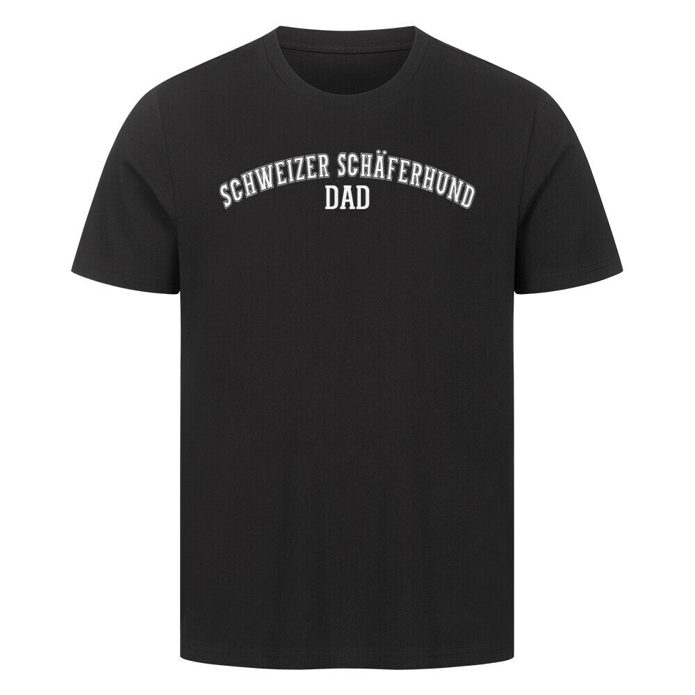 Premium T-Shirt "Schweizer Schäferhund - DAD" Schwarz – hunde-shirt.de
