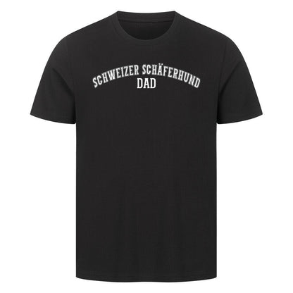 Premium T-Shirt "Schweizer Schäferhund - DAD" Schwarz – hunde-shirt.de