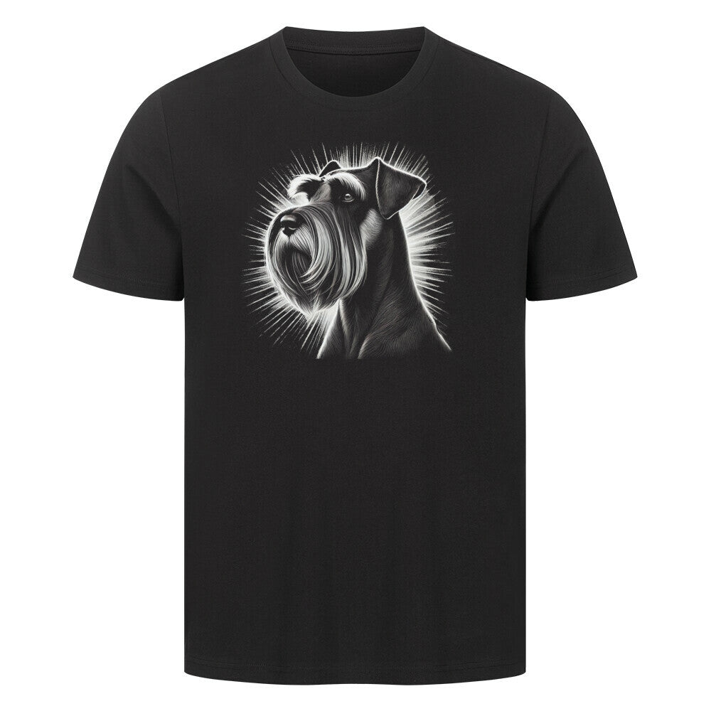 Premium T-Shirt "Schnauzer - Shine" Schwarz – hunde-shirt.de