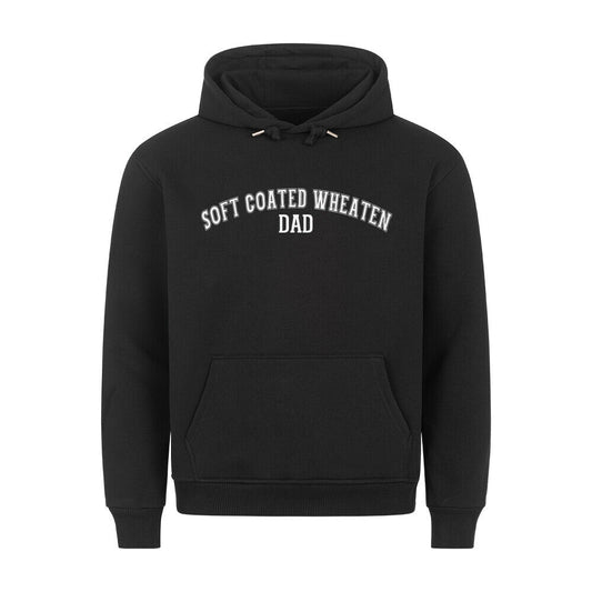 Premium Hoodie "Soft Coated Wheaten - DAD" Schwarz – hunde-shirt.de