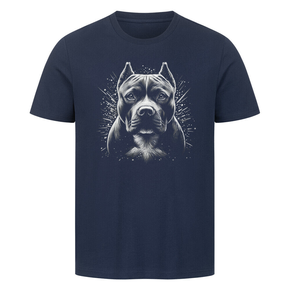Premium T-Shirt "Bully XL / XXL - Shine" French Navy – hunde-shirt.de