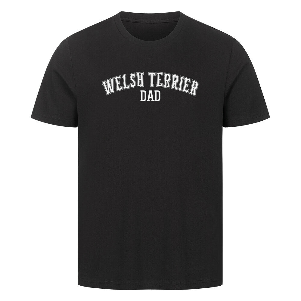 Premium T-Shirt "Welsh Terrier - DAD" Schwarz – hunde-shirt.de