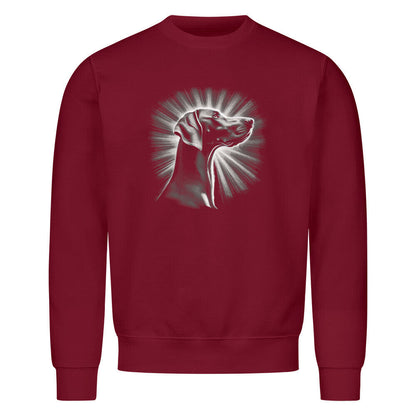 Premium Sweatshirt "Weimaraner - Shine" Burgunder – hunde-shirt.de