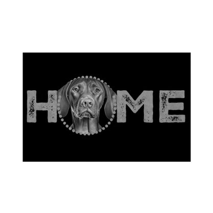 Fußmatte "Vizsla - HOME-Edition" Weiß – hunde-shirt.de