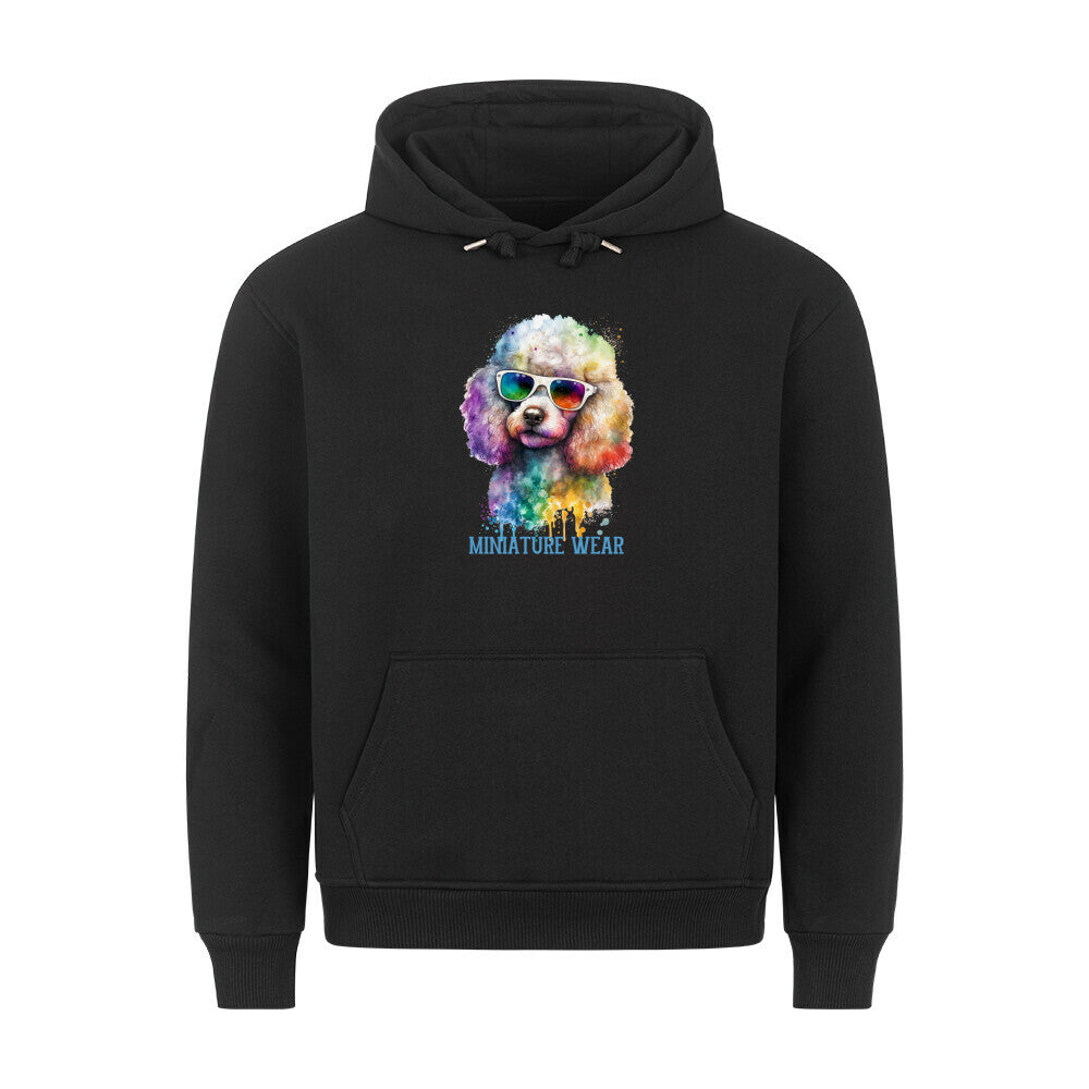 Premium Hoodie "Zwergpudel - Miniature Wear" Schwarz – hunde-shirt.de