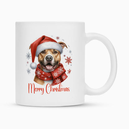 Tasse "Bully XL / XXL - Merry Christmas" Weiß – hunde-shirt.de