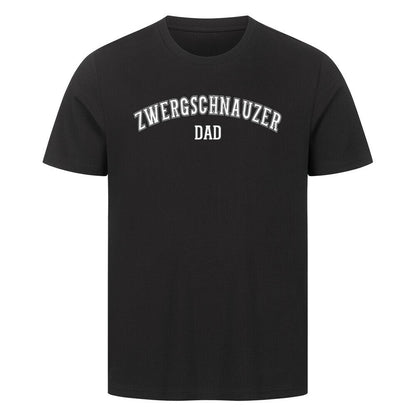Premium T-Shirt "Zwergschnauzer - DAD" Schwarz – hunde-shirt.de