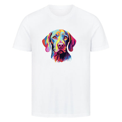 Premium T-Shirt "Weimaraner - ART" Weiß – hunde-shirt.de