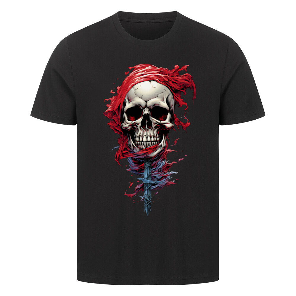 Premium T-Shirt "Into the Red" Schwarz – hunde-shirt.de