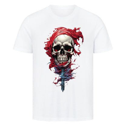Premium T-Shirt "Into the Red" Weiß – hunde-shirt.de