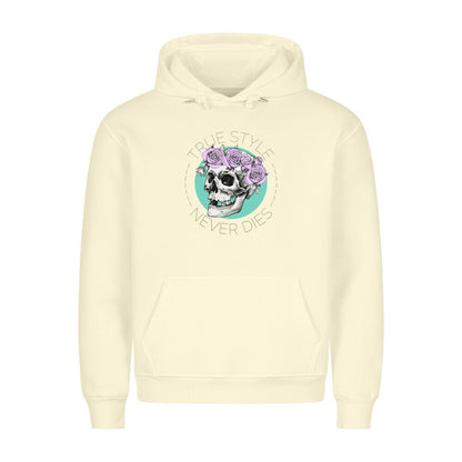 Premium Hoodie "True Style..." Beige – hunde-shirt.de