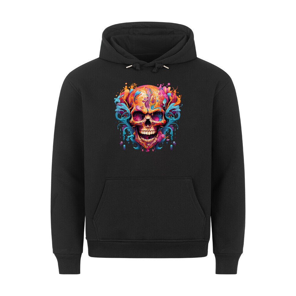 Premium Hoodie "Wild Skull" Schwarz – hunde-shirt.de