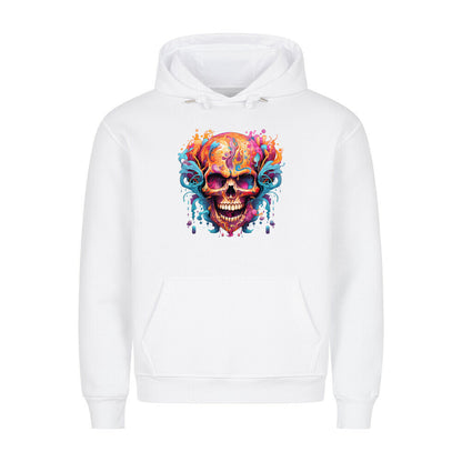 Premium Hoodie "Wild Skull" Weiß – hunde-shirt.de