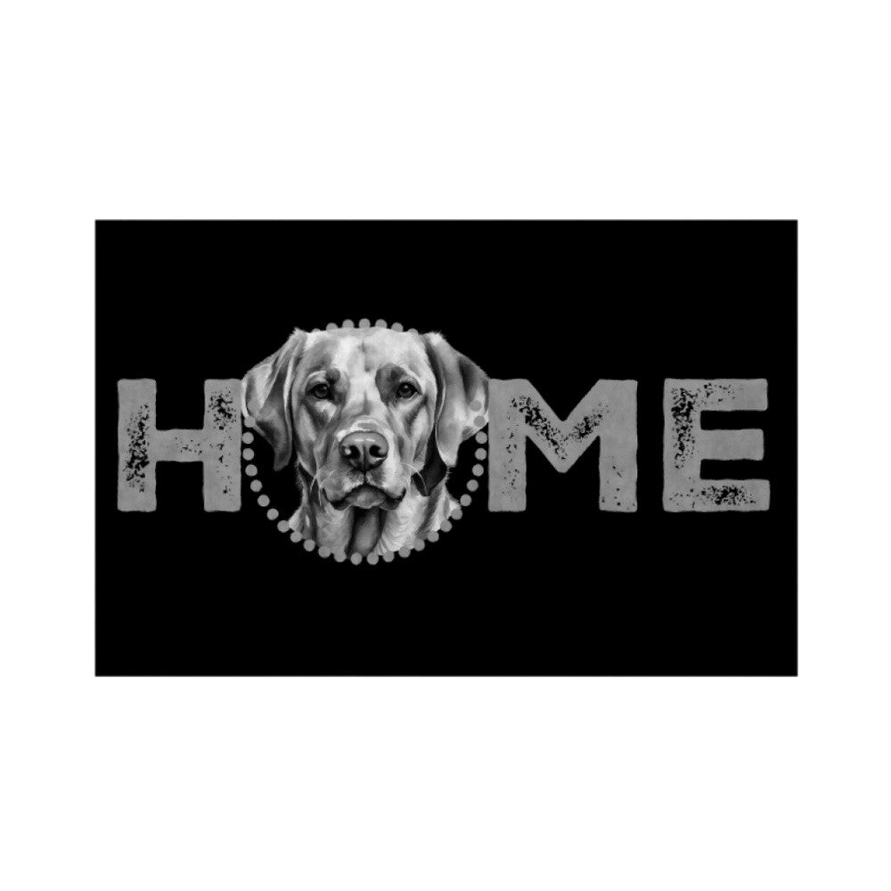 Fußmatte "Labrador ( hell ) - HOME-Edition" Weiß – hunde-shirt.de