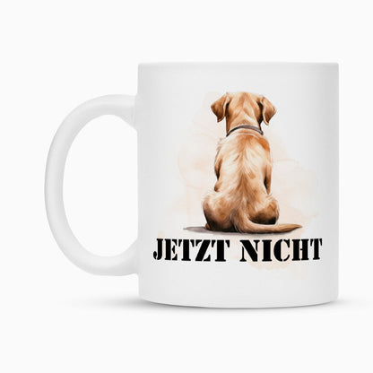 Tasse "Labrador ( hell ) - JETZT NICHT" – hunde-shirt.de