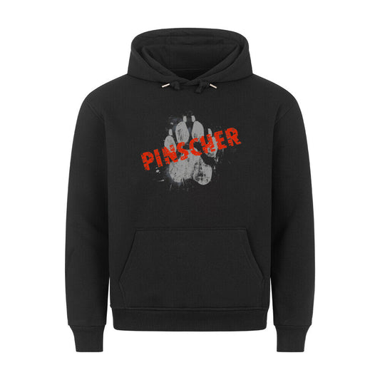Premium Hoodie "Affenpinscher - Pinscher PAW" Schwarz – hunde-shirt.de