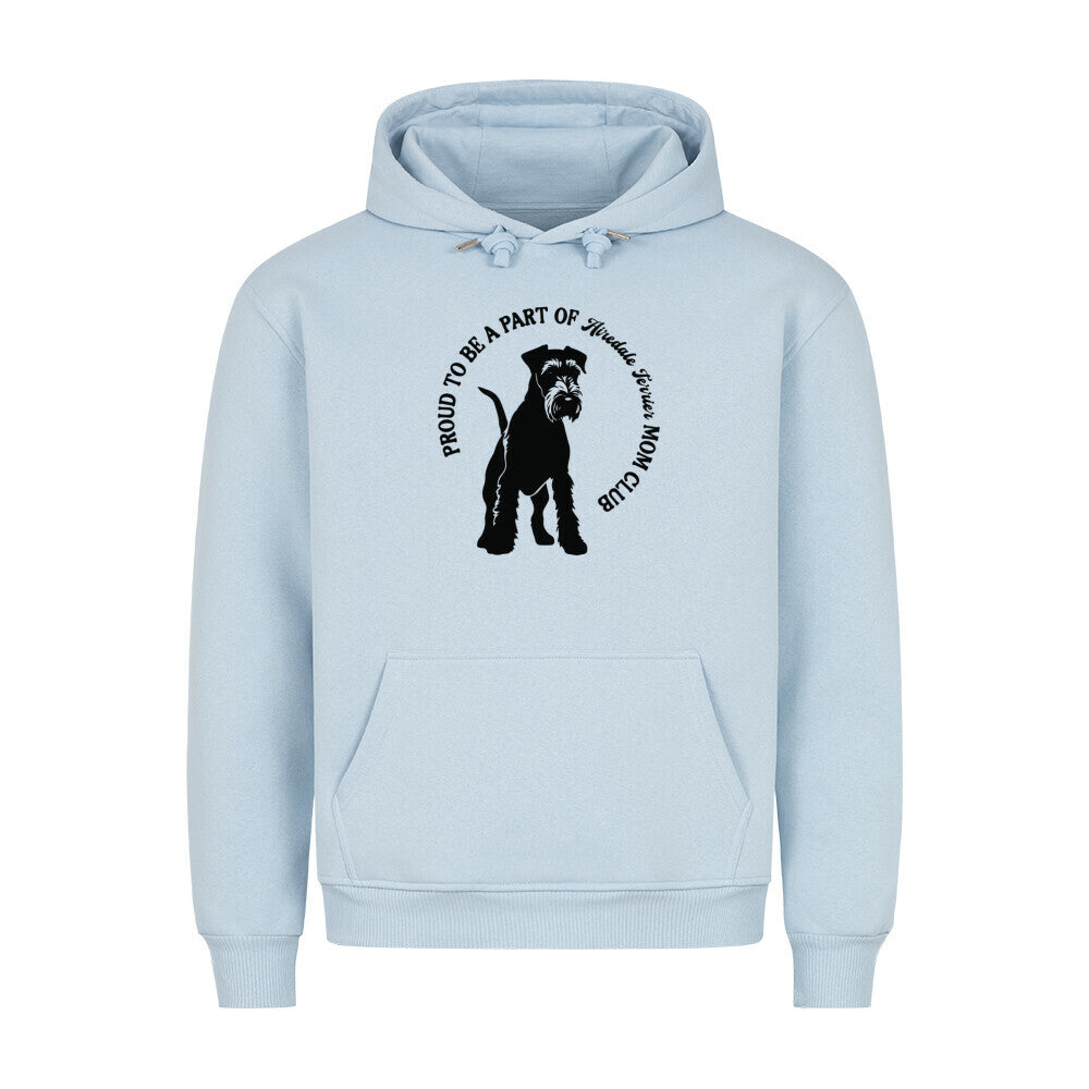 Premium Hoodie "Airedale Terrier - MOM CLUB" Babyblau – hunde-shirt.de