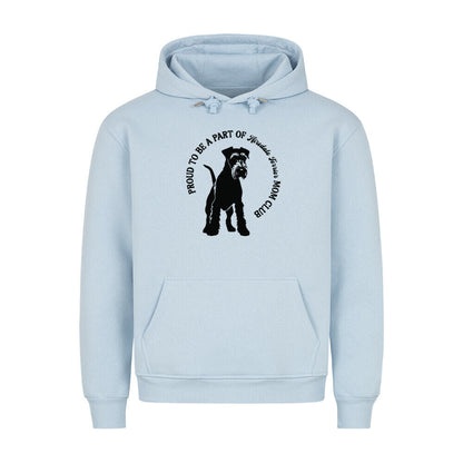 Premium Hoodie "Airedale Terrier - MOM CLUB" Babyblau – hunde-shirt.de