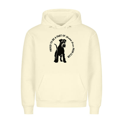 Premium Hoodie "Airedale Terrier - MOM CLUB" Beige – hunde-shirt.de