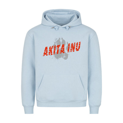 Premium Hoodie "Akita Inu - PAW" Babyblau – hunde-shirt.de