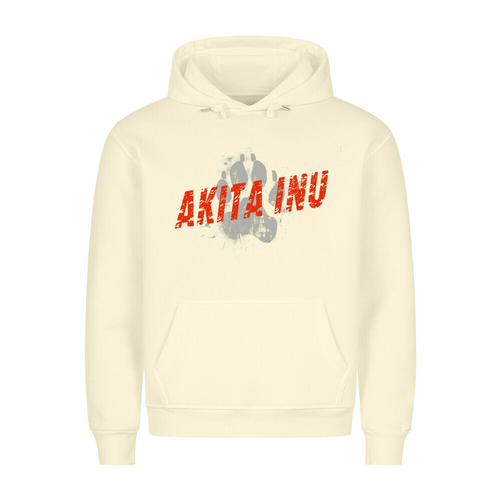 Premium Hoodie "Akita Inu - PAW" Beige – hunde-shirt.de