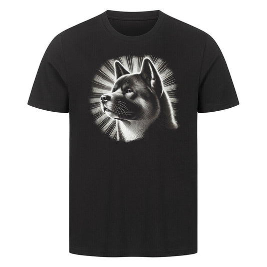 Premium T-Shirt "Akita Inu - Shine" Schwarz – hunde-shirt.de