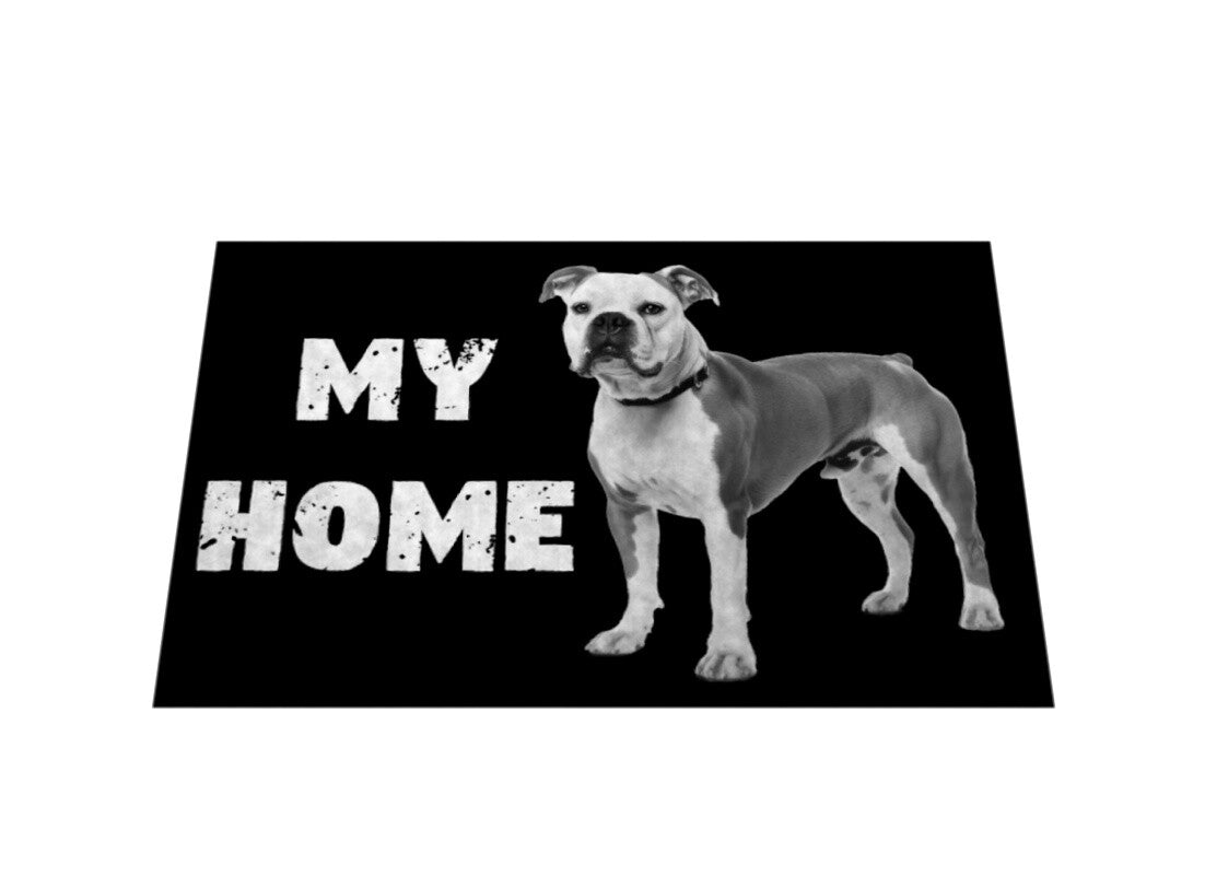 Fußmatte "American Bulldog - My Home" – hunde-shirt.de