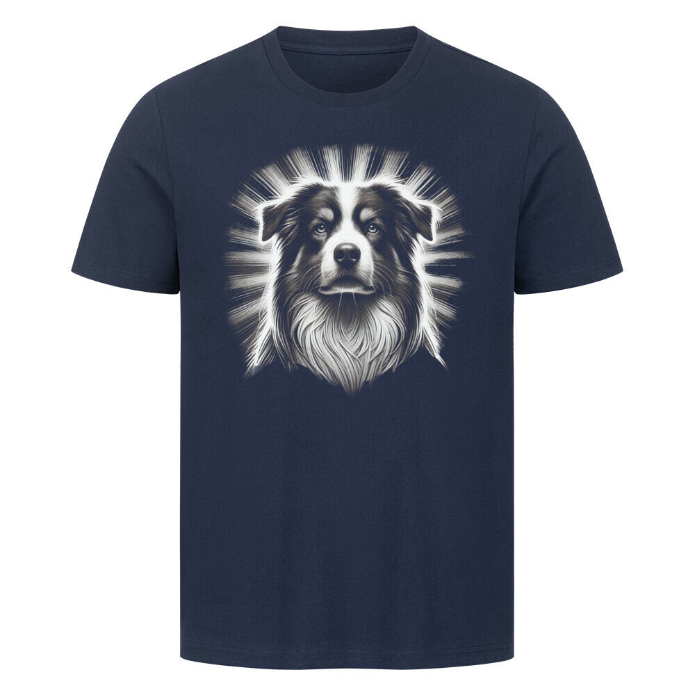 Premium T-Shirt "Australian Shepherd - Shine" French Navy – hunde-shirt.de