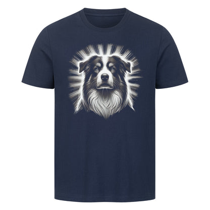 Premium T-Shirt "Australian Shepherd - Shine" French Navy – hunde-shirt.de