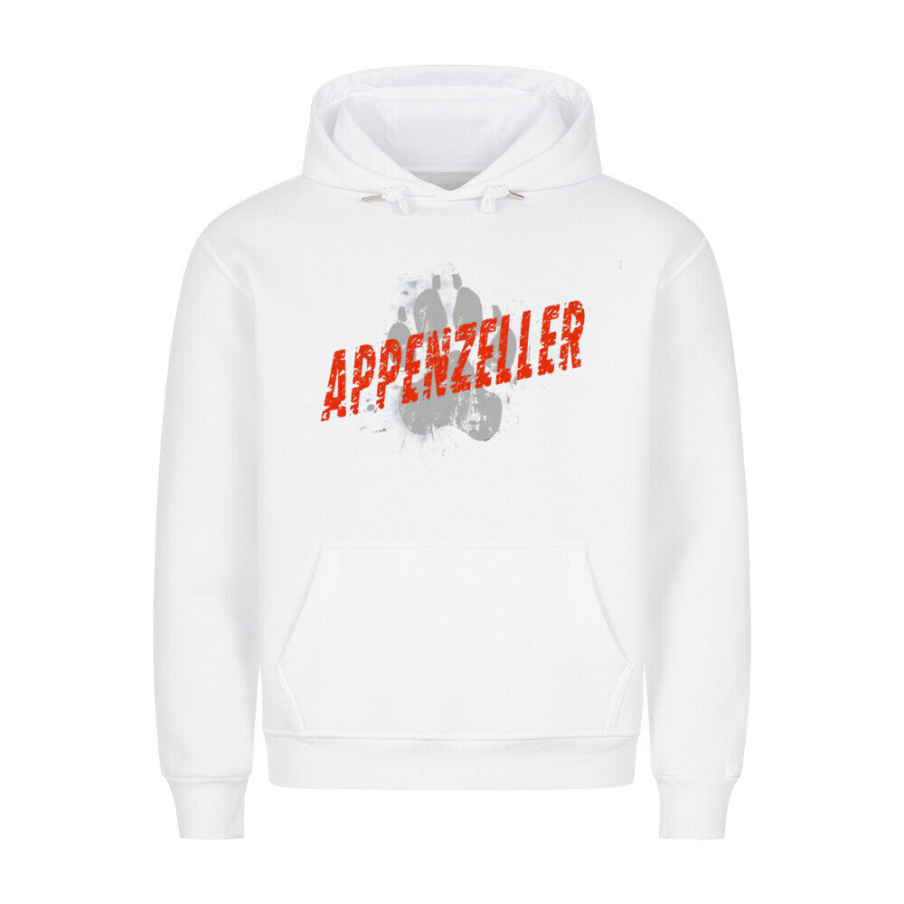 Premium Hoodie "Appenzeller Sennenhund - PAW" Weiß – hunde-shirt.de