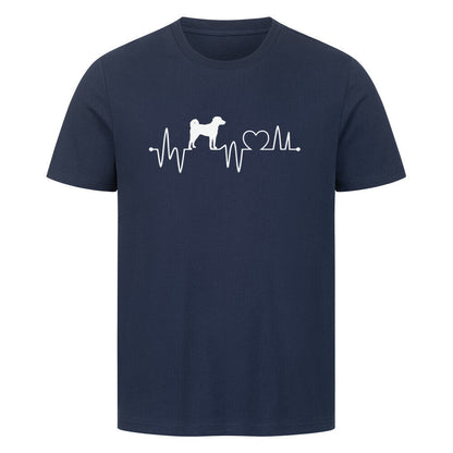 Premium T-Shirt "Appenzeller - Heartbeat" French Navy – hunde-shirt.de