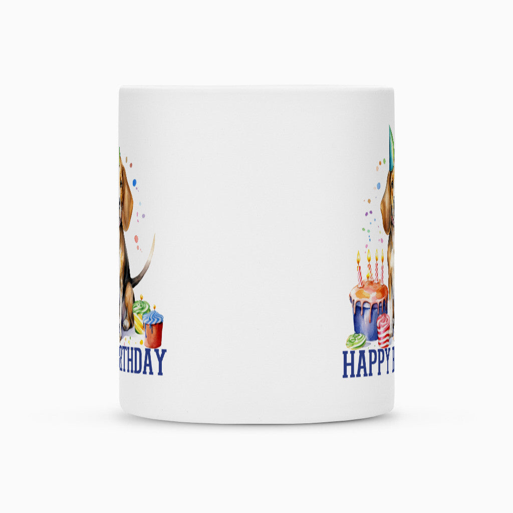 Tasse "Beagle - Happy Birthday" – hunde-shirt.de