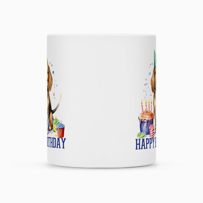 Tasse "Beagle - Happy Birthday" – hunde-shirt.de