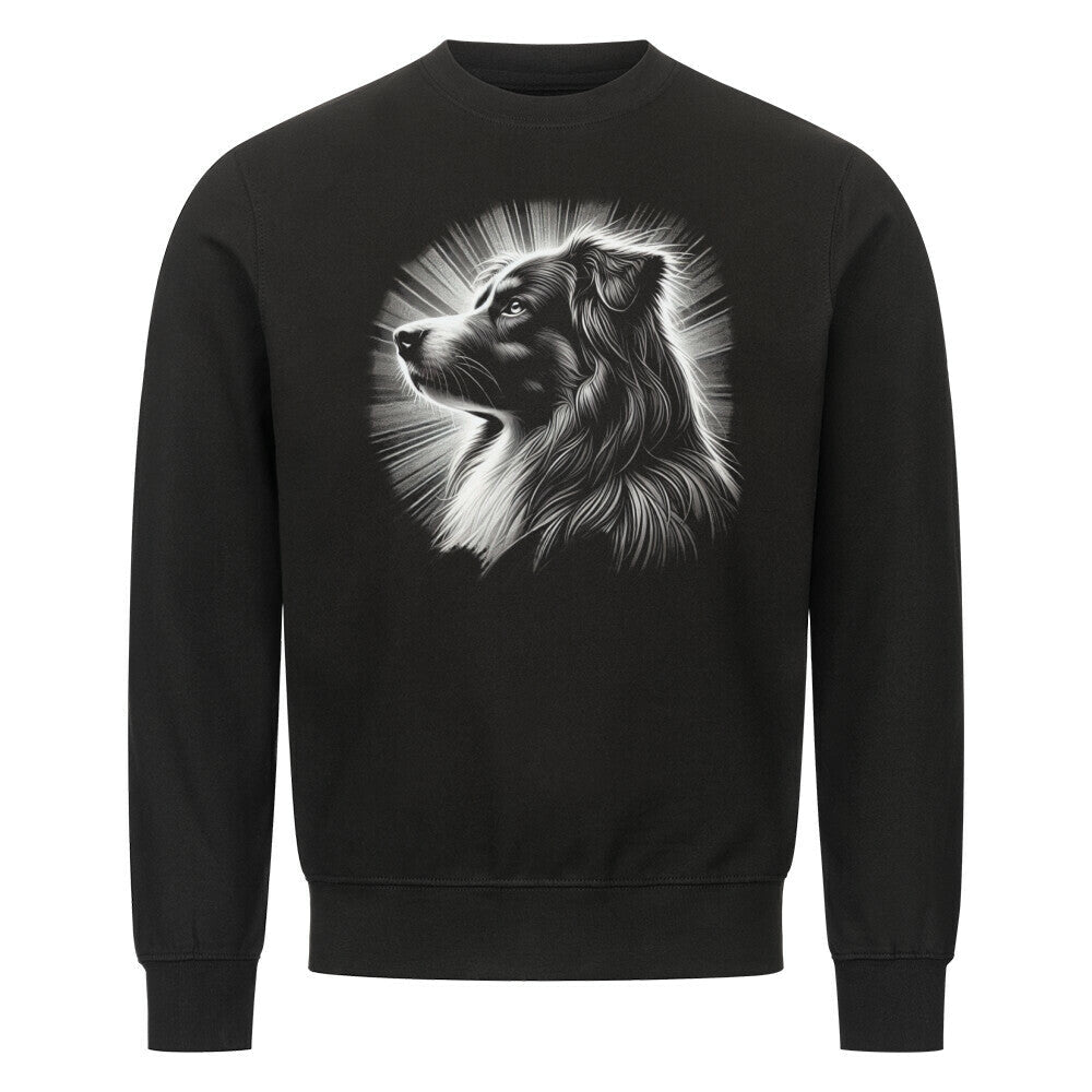 Premium Sweatshirt "Australian Shepherd - Bright" Schwarz – hunde-shirt.de