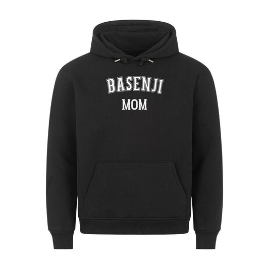 Premium Hoodie "Basenji - MOM" Schwarz – hunde-shirt.de