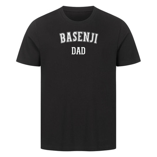 Premium T-Shirt "Basenji - DAD" Schwarz – hunde-shirt.de