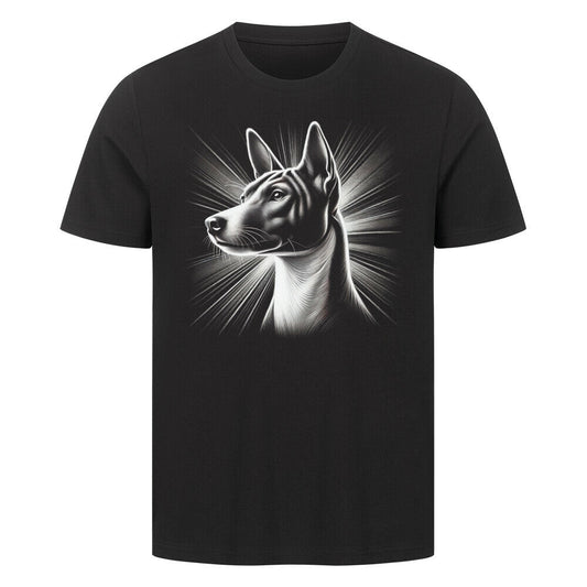 Premium T-Shirt "Basenji - Shine" Schwarz – hunde-shirt.de