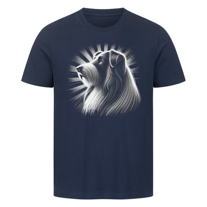 Premium T-Shirt "Bearded Collie - Shine" French Navy – hunde-shirt.de