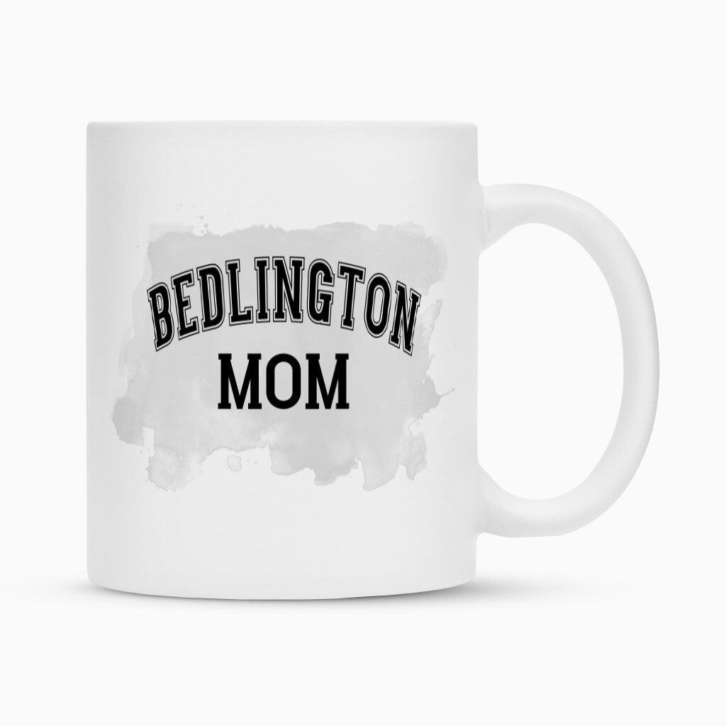 Tasse "Bedlington - MOM" Weiß – hunde-shirt.de